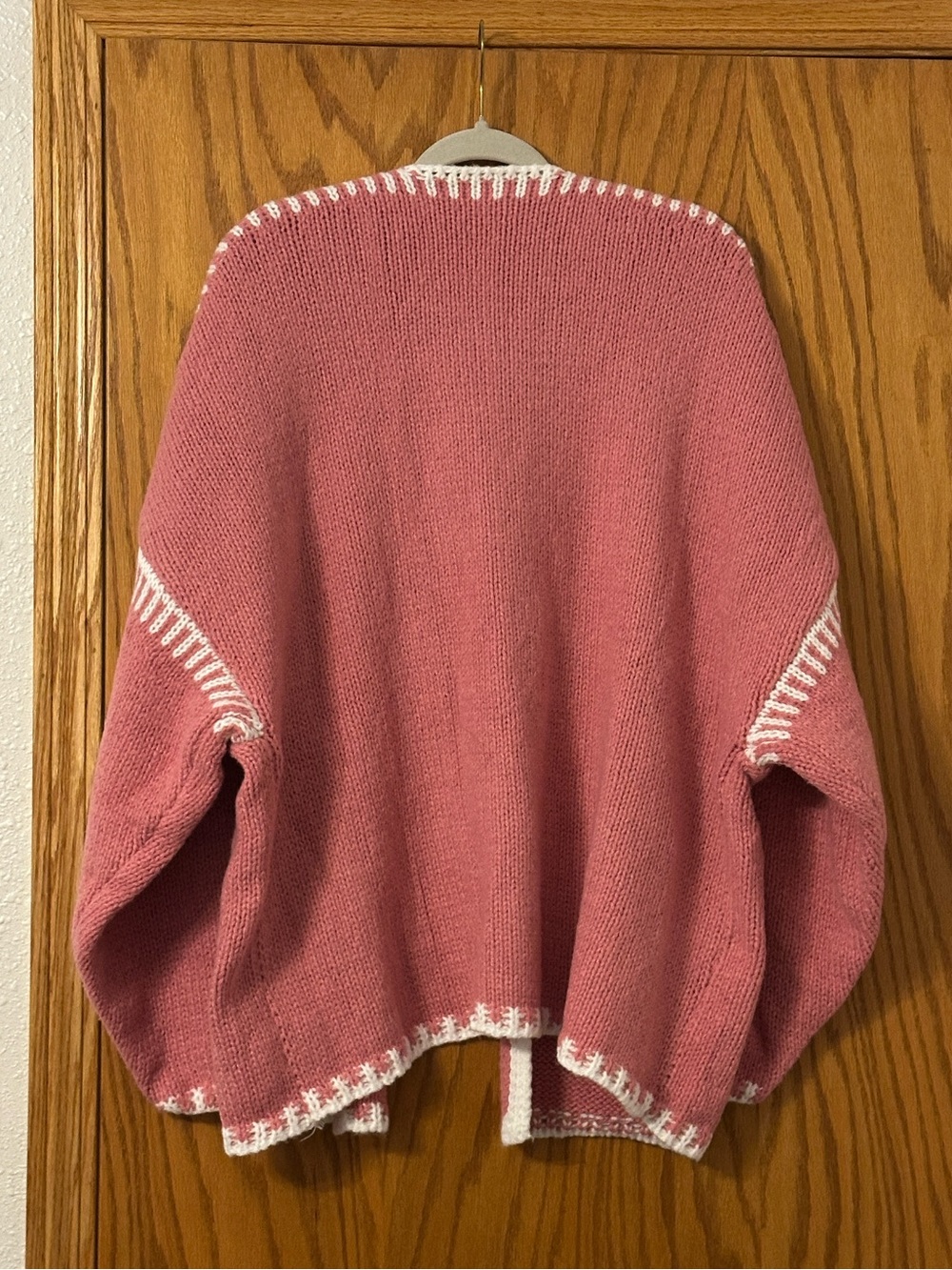 Pink Open-Front Women's Knit Cardigan Sweater - NWOT - Size XL - Picture 3 of 10